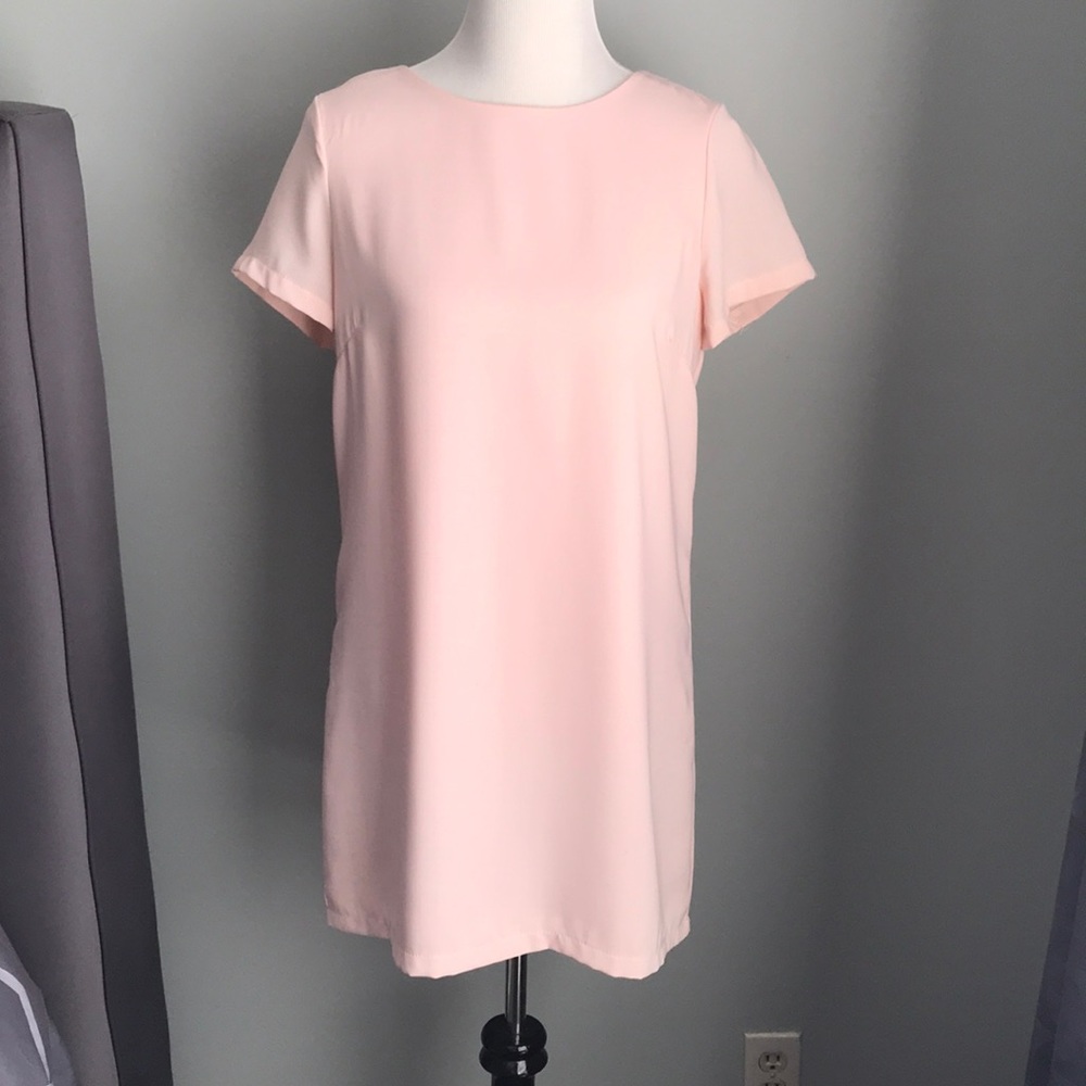Lulus Light Pink Shift Dress Size M